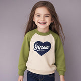Super Soft Baby Girls Unicorn Fleece Sweatshirt  Crewneck Pullover Sweatshirts Kids With 3D Embroidery Chest