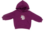 Monkey Applique Kids' Purple Hoodie – Cute & Cozy Hooded Sweatshirt