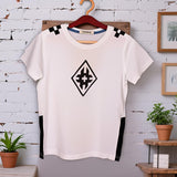 Geometric - Patterned Color - Blocking Men's Short Sleeve T - Shirt – Stylish & Comfortable Top