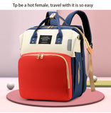 Color - Blocked Multi - Color Diaper Backpacks – Stylish, Large - Capacity Maternity Bags for On - the - Go Moms