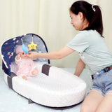 Foldable Crib Come With Backpack For Storage Portable Baby Nest Backpackge Style Cot Bed Mobile Bedside Folding Crib