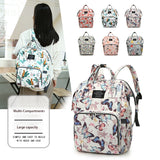 Whimsical - Printed Diaper Backpacks – 6 Unique Nature - Inspired Patterns, Large - Capacity Maternity Bags for Stylish Moms