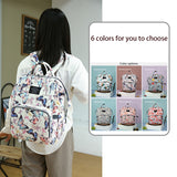 Whimsical - Printed Diaper Backpacks – 6 Unique Nature - Inspired Patterns, Large - Capacity Maternity Bags for Stylish Moms