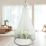 Little Bay Hearts - Shaped Wicker Baby Bassinet – Natural Wicker, Mosquito Net Set for Safe & Stylish Infant Sleep