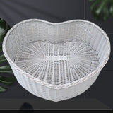 Little Bay Hearts - Shaped Wicker Baby Bassinet – Natural Wicker, Mosquito Net Set for Safe & Stylish Infant Sleep