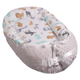 Baby Nest Cribs for Newborn 100% Cotton Infant Lounger Baby Bassinet Snuggle Portable Baby Nest Cribs With Thick Blanket Cover Quilt