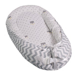 Baby Lounger with Pillow and Blanket, Ultra-Soft Baby Lounger Pillow, 2-Sided Baby Nest (Machine-Washable) 100% Cotton