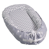 Baby Lounger with Pillow and Blanket, Ultra-Soft Baby Lounger Pillow, 2-Sided Baby Nest (Machine-Washable) 100% Cotton