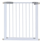 Auto - Close White Safety Baby Gate – Easy Install, Stylish Fence for Stairs & Doorways