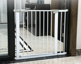 Auto - Close White Safety Baby Gate – Easy Install, Stylish Fence for Stairs & Doorways