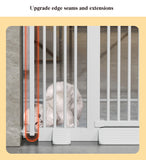 Yellow - Black Splicable Safety Gate – 103cm Height, 3.5cm Gap, Fits Openings ＞87cm for Stairs & Doorways